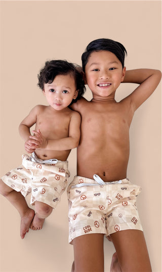COOL DUDE CHECKERS BOY'S DREAM SWIM TRUNKS