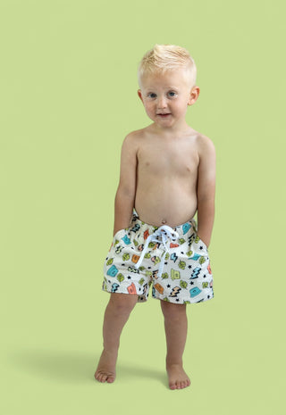 BOLTING TO THE BEACH BOY'S DREAM SWIM TRUNKS