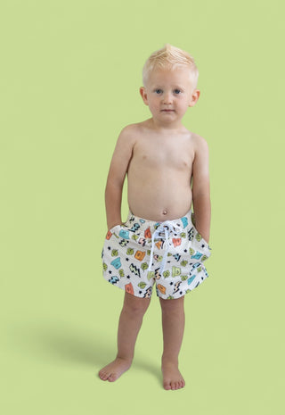 BOLTING TO THE BEACH BOY'S DREAM SWIM TRUNKS