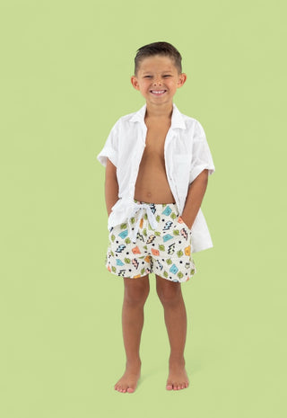 BOLTING TO THE BEACH BOY'S DREAM SWIM TRUNKS