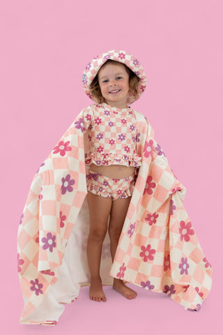 WAVY DAISY CHECKERS DREAM TOWEL