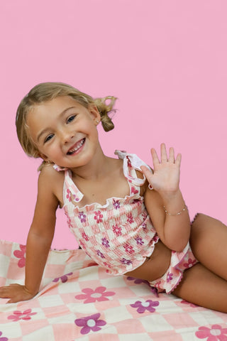 WAVY DAISY CHECKERS DREAM TOWEL