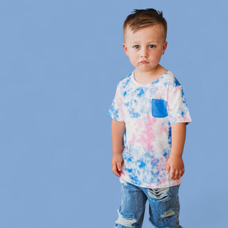COTTON CANDY TIE DYE DREAM POCKET TEE