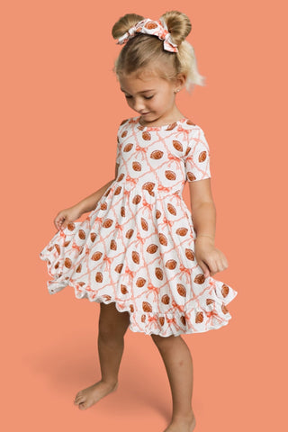 GAME DAY GLAM DREAM RUFFLE DRESS