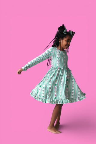 LUCKY RAINBOW RIBBONS DREAM RUFFLE DRESS