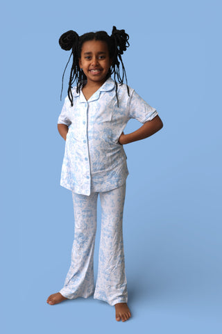 BLUEBELL EASTER TOILE DREAM GIRL'S FLARE SET