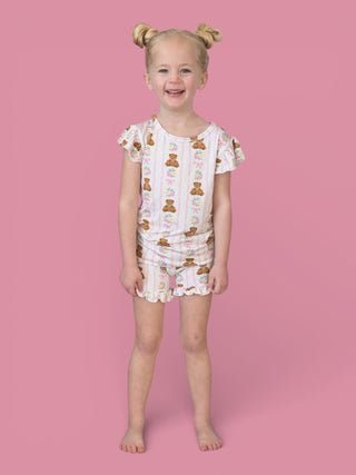 BEAR-Y BLOSSOMS DREAM RUFFLE SHORT SET