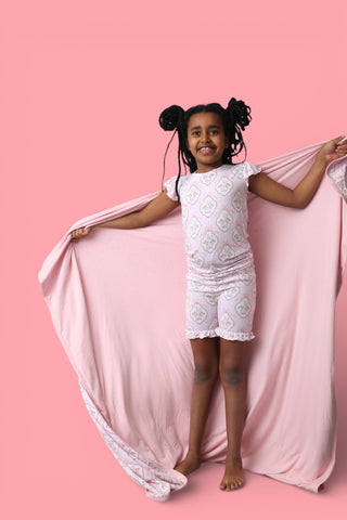 BUNNY BOW BLOSSOMS DREAM RUFFLE SHORT SET