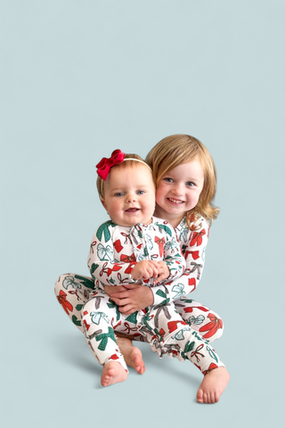 BE MERRY BOWS DREAM RUFFLE ROMPER