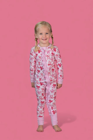 BOW CHECKERED CHARM DREAM RUFFLE ROMPER