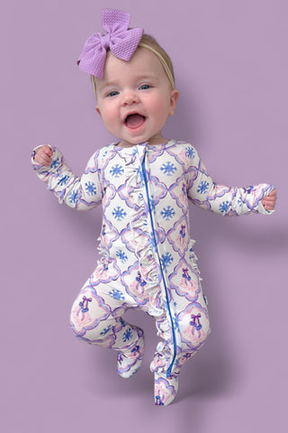 ICY WONDERLAND DREAM RUFFLE ROMPER