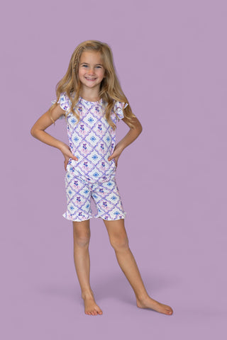 ICY WONDERLAND DREAM RUFFLE SHORT SET