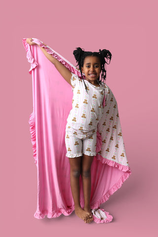 BEAR-Y BLOSSOMS DREAM RUFFLE SHORT SET