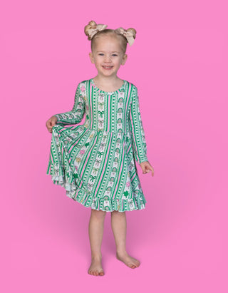 LUCKY RAINBOW RIBBONS DREAM RUFFLE DRESS