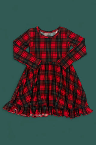 TARTAN CHEER DREAM RUFFLE DRESS