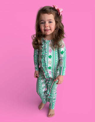 LUCKY RAINBOW RIBBONS DREAM RUFFLE ROMPER