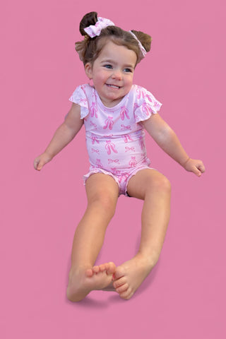 BALLET BOW BLISS DREAM RUFFLE SHORT SET