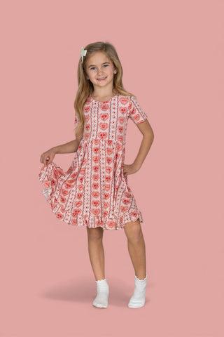 CANDY HEARTS DREAM RUFFLE DRESS