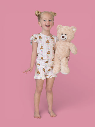 BEAR-Y BLOSSOMS DREAM RUFFLE SHORT SET