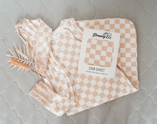 SANDY CHECKERS DREAM CRIB SHEET