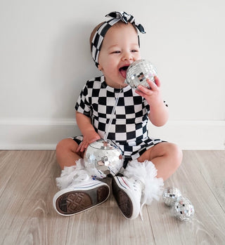 OREO CHECKERS DREAM BODYSUIT DRESS