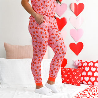 YOU MAKE MY HEART POP WOMEN’S DREAM SHORT SLEEVE PANT SET