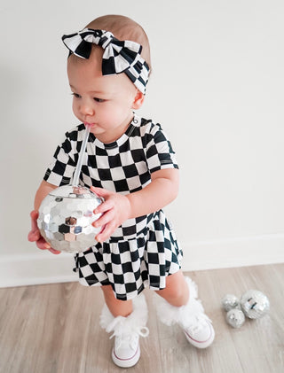 OREO CHECKERS DREAM BODYSUIT DRESS