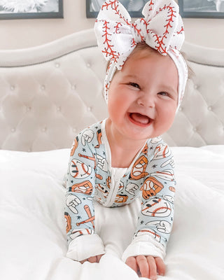 BASEBALL SMILEY DREAM ROMPER